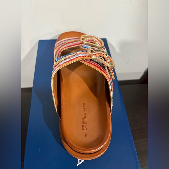 The White Lotus x Aqua Collection women’s buckle sandals | size 8 - Picture 3 of 8
